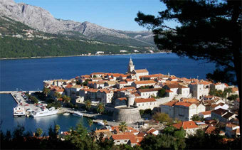 Ile de Korcula en Croatie