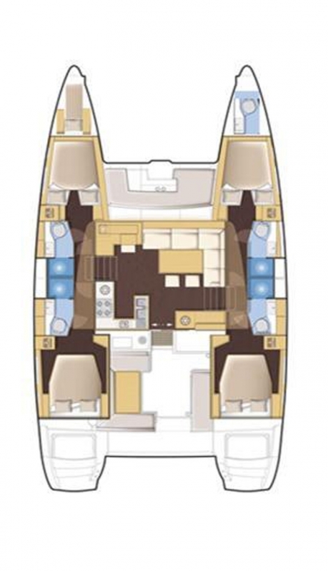 lagoon 450 catamaran layout