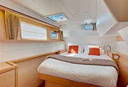 Cabine luxueuse du catamaran Lagoon 450