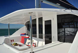 Cockpit du catamaran Léopard 444