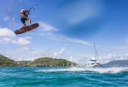 Croisière kite surf à bord du catamaran Léopard 444