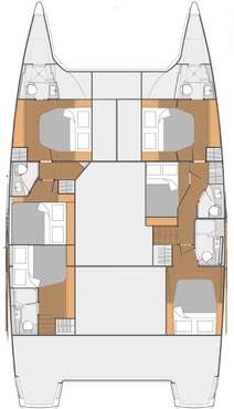 Plan du catamaran Saba 50