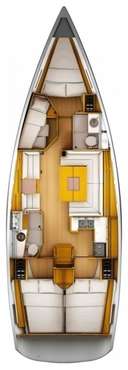 Plan voilier Sun Odyssey 449