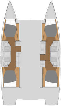 Plan catamaran Astréa 42