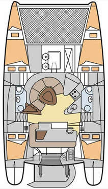 Plan catamaran Athéna 38