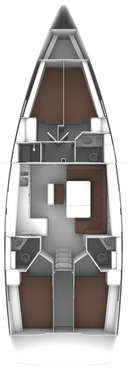 Plan Bavaria 46 4 cabines