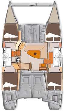 Plan catamaran lipari 41