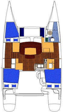 Plan catamaran Mahé 36 Corse