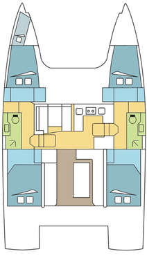 Plan catamaran Nautitech 40 Open