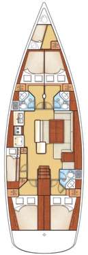 Plan voilier Océanis 50 Family