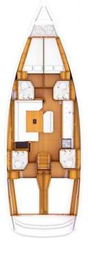 Plan Sun Odyssey 469 4 cabines