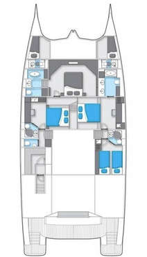 Plan catamaran Sunreef 70